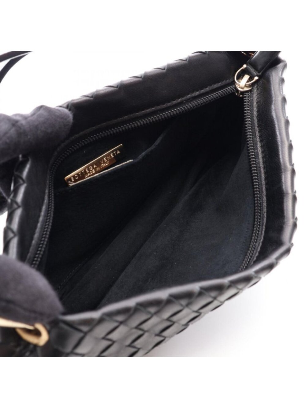 Bottega Veneta Handbag Intrecciato Black Leather - Picture 3 of 11